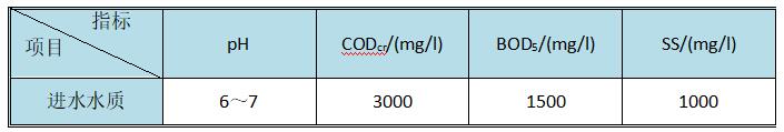 设计进水水量水质